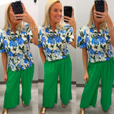 Blue Florals Top