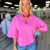 Scallop and  Styled Top