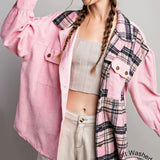 Pink Plaid Shacket