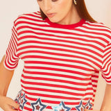 Be the Star Red White Blue Top