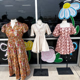 Better Times Floral Scallop Dress