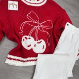 Cherry On Top Sweater - Red