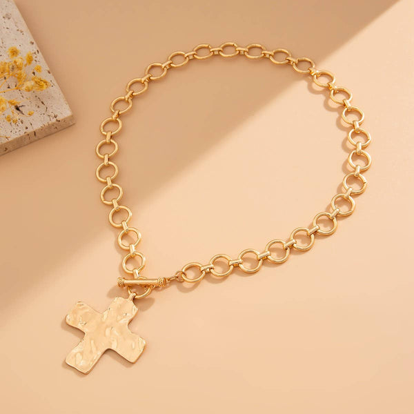 Hammer Cross Necklace