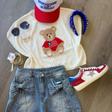 Bow Denim Shorts