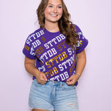STTDB Varsity Block | Women's Sequin Design Cuff Sleeve
