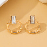 Crystal Cut Door Knocker Earrings | 80E62187