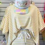 Happy Days Striped Yellow Skort
