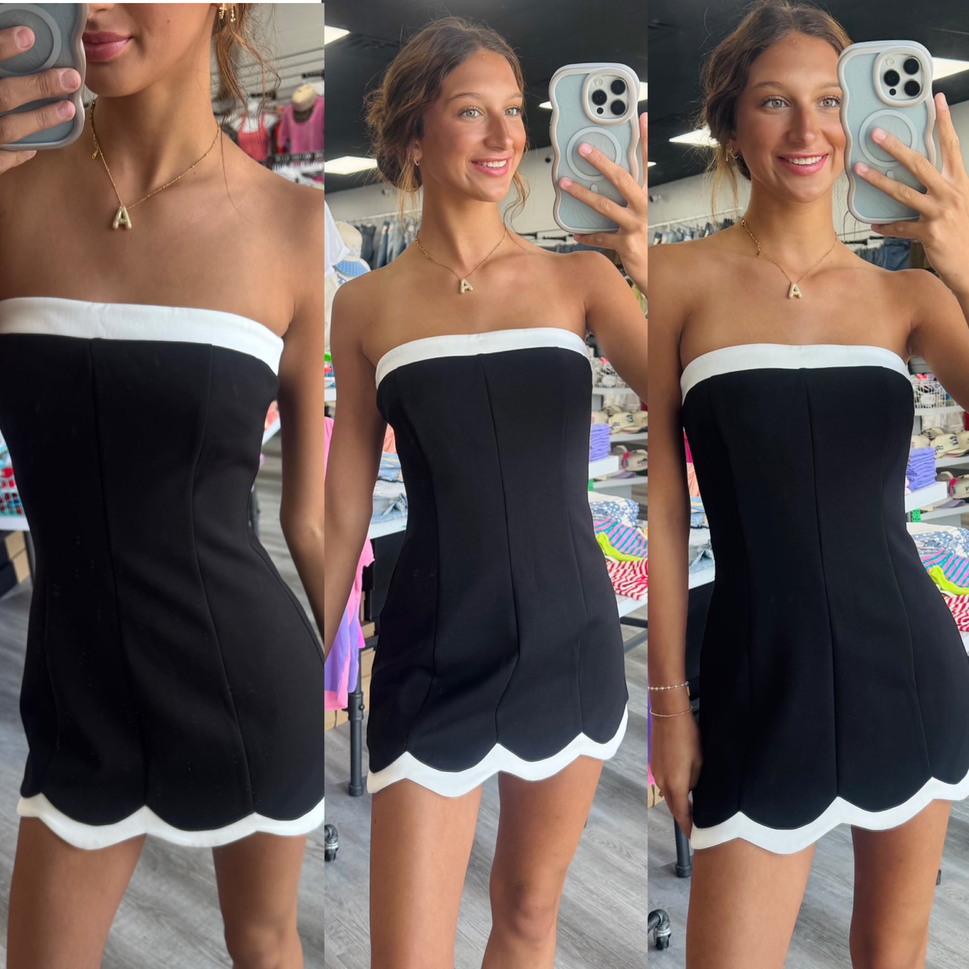 Scalloped After Dark Dress