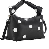 Polka Dot Print Handle Crossbody Bag
