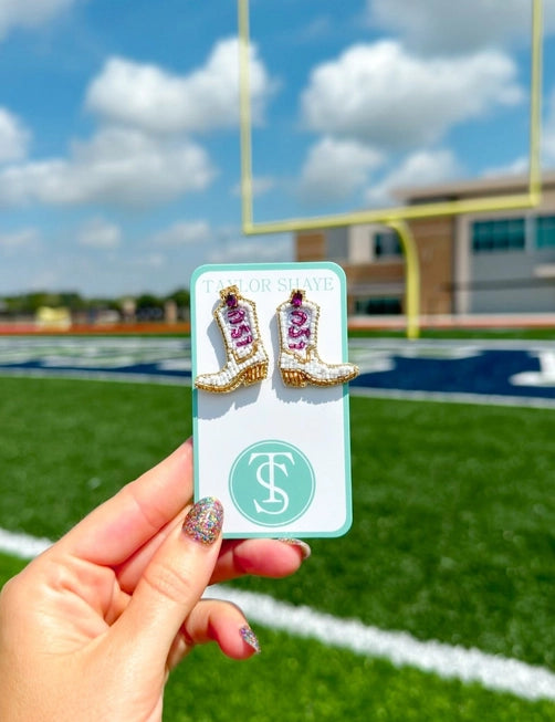 Game Day Boot Beaded Earring | Taylor Shaye