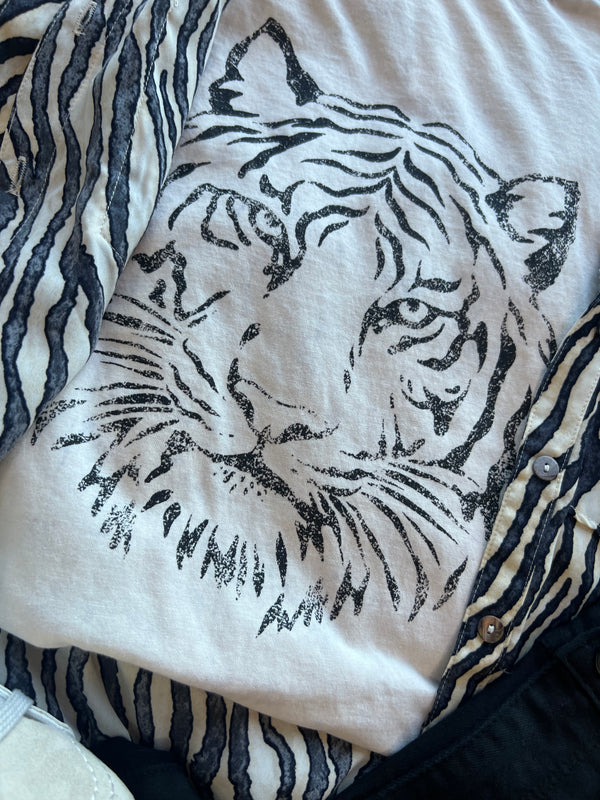 Tiger Mineral Washed Graphic Tee