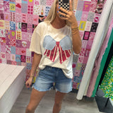 Bow July 4th Top