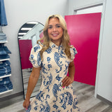 Blue Willow Mini Dress