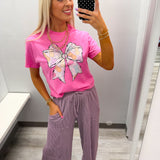 Dusty Lavender Ribbed Pants