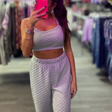 Called It Quilts - Quilted Crop and Jogger Set - ONLINE ONLY