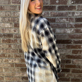 Bleached Plaid Flannel