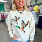 Flying Ducks Knit Sweater