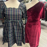 Wine Kisses Velvet Dress