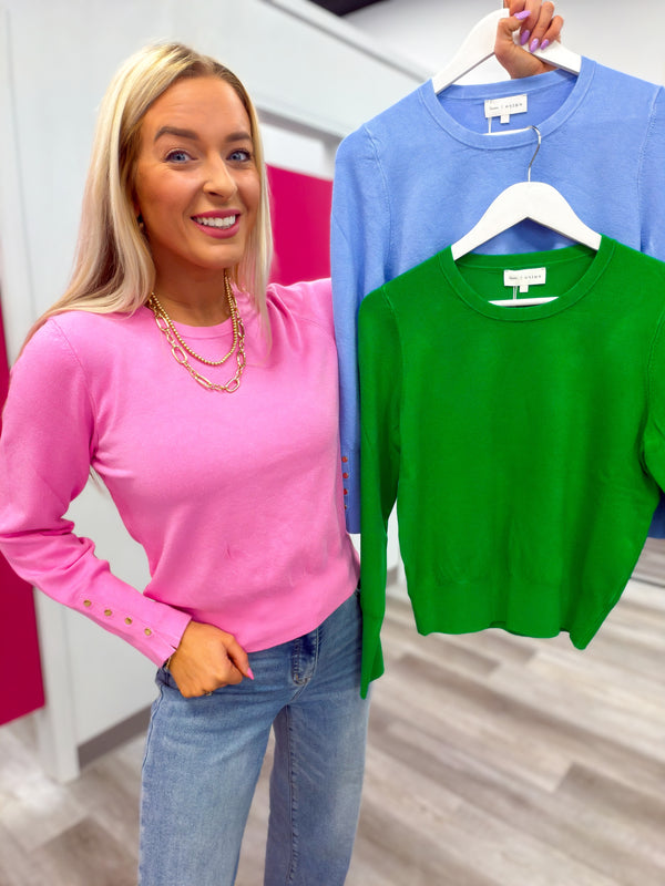 The Everyday Button Cuff Top