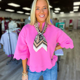 Scallop and  Styled Top