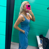 Acid Wash Jumpsuit