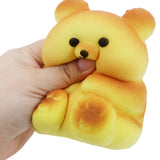 4 Inch Golden Bear Bread Slow Rising PU Foam Squishy
