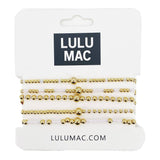 White Bracelet Stack | LULU MAC