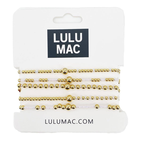 White Bracelet Stack | LULU MAC