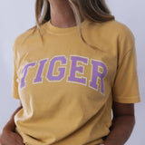 Tiger Block Tee | Mustard