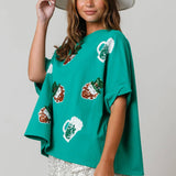 St. Patricks Sequin Leprechaun & Mug Top