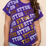 STTDB Varsity Block | Women's Sequin Design Cuff Sleeve