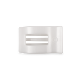 Flat Rectangle Hair Clip | Small | Coconut White