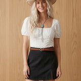 Midnight Moves Denim Skort