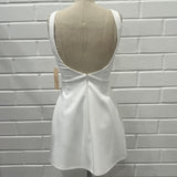 On My Way Backless Detail Boat Neck Sleeveless Mini Dress