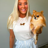 My Bestie Dog Beaded Tee