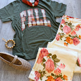 Fall Plaid Graphic Tee