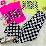 Checker Print Mama Tee
