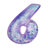 6 7 Numbers Glittery Thick Maltose Putty Filled Squishy Toy