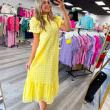 Sweet Escape Eyelete Mid Dress