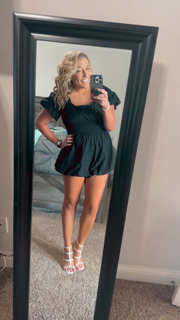 Puff Short Sleeve Romper | FINAL SALE