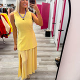 Golden Hour Grace Midi Dress