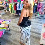 The Château Peplum Top