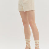 Just Keep Going Shorts - Ecru
