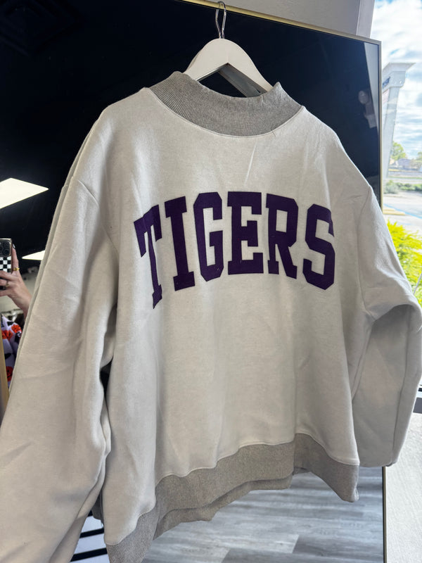 LOUISIANA & TIGERS Reversible Sweatshirt