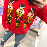 Red Classic Nutcracker Sweater