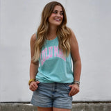 Polka Dot Adult Chalky Mint Tank | Lulu Mac