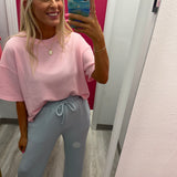 Misty Morning Cloud Knit Tee