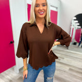 The Scallop Edit Top