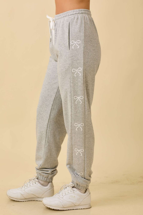 Bow Hoodie and Joggers Set