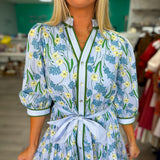 Petal Kiss Dress | Blue